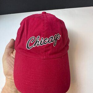 CHICAGO BULLS COLORS EMBROIDERED LOGO HAT CAP ADJUSTABLE